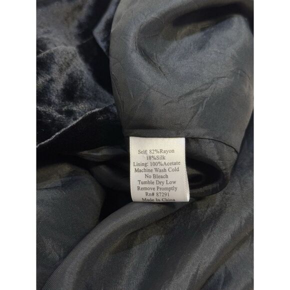 Johnny Was | Black Velvet Style Jacket | Size S - Picture 4 of 10